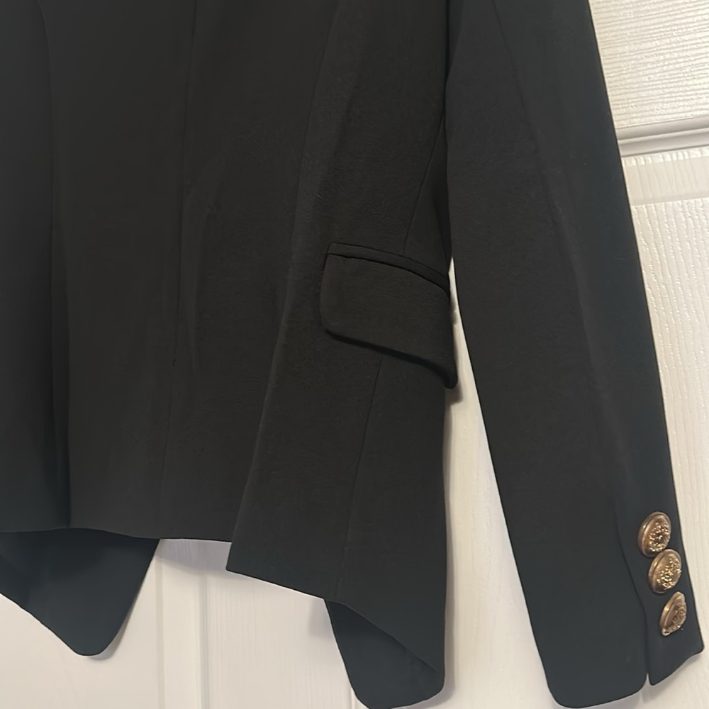 Misguided black polyester fashionable casual dressy blazer, Size Xsmall - Picture 6 of 11